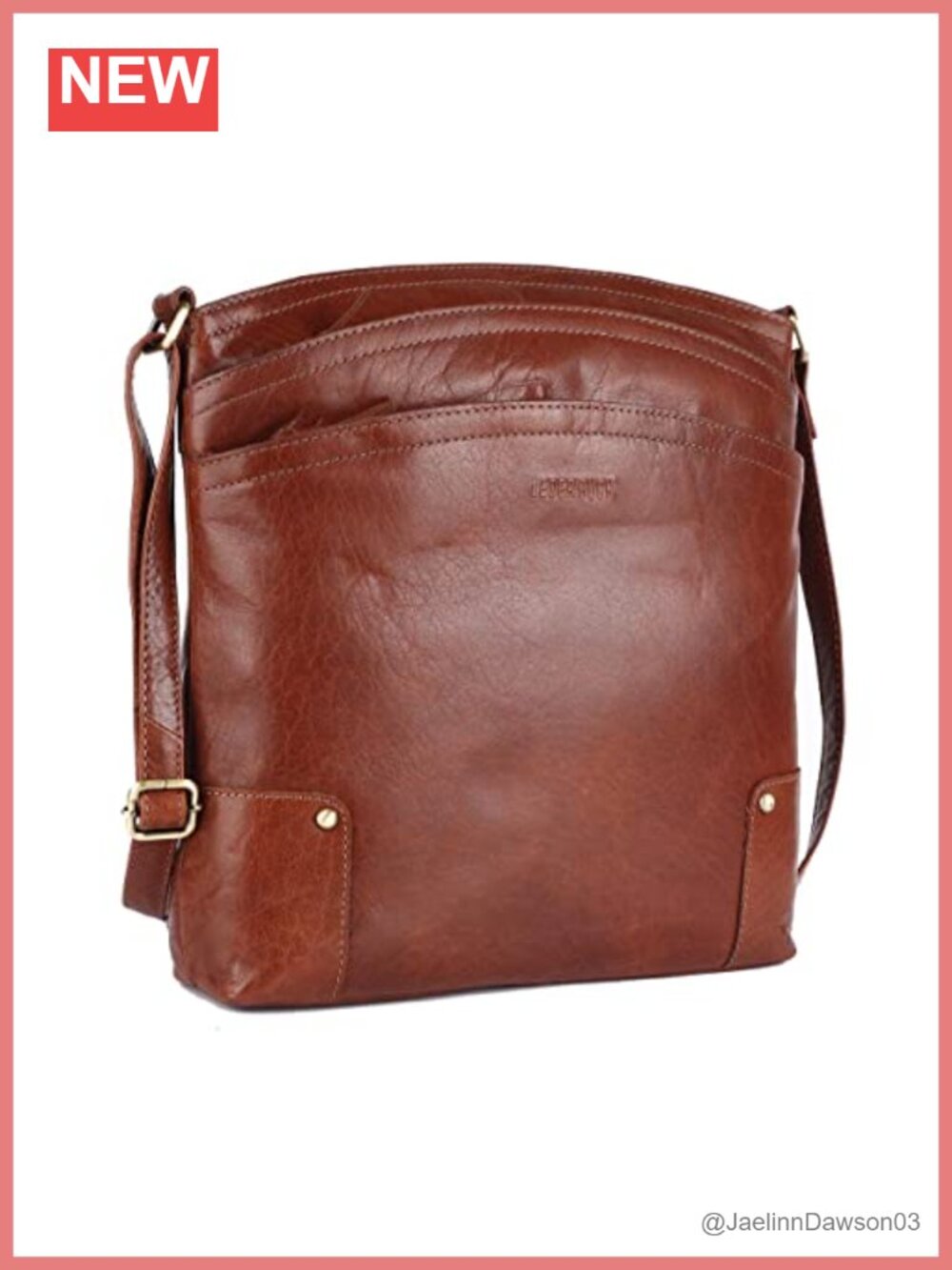 Classic Leather Crossbody Bag in Brown - Elegant Everyday Carry